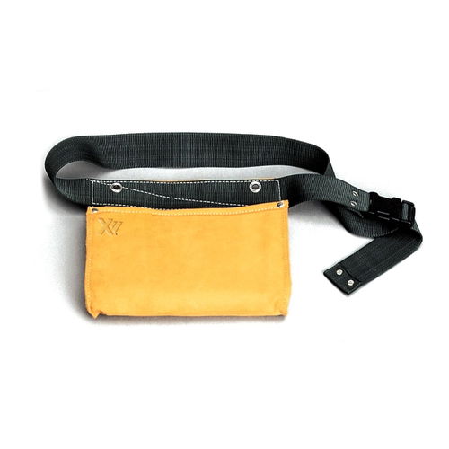 2 Pocket Suede Leather Nail Bag